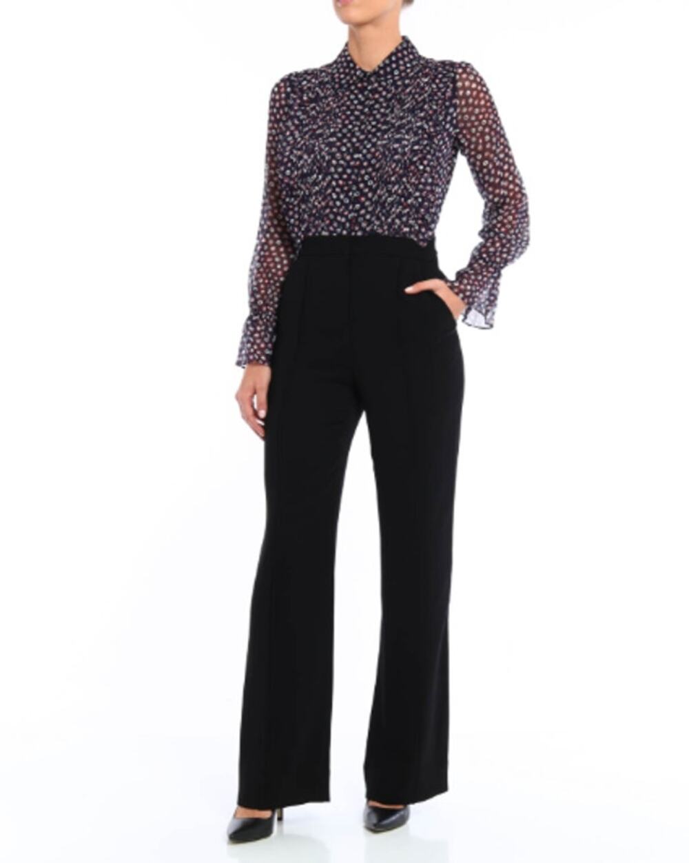Diane von Furstenberg Ariella Jumpsuit Polka Dot Pleated Silk 4